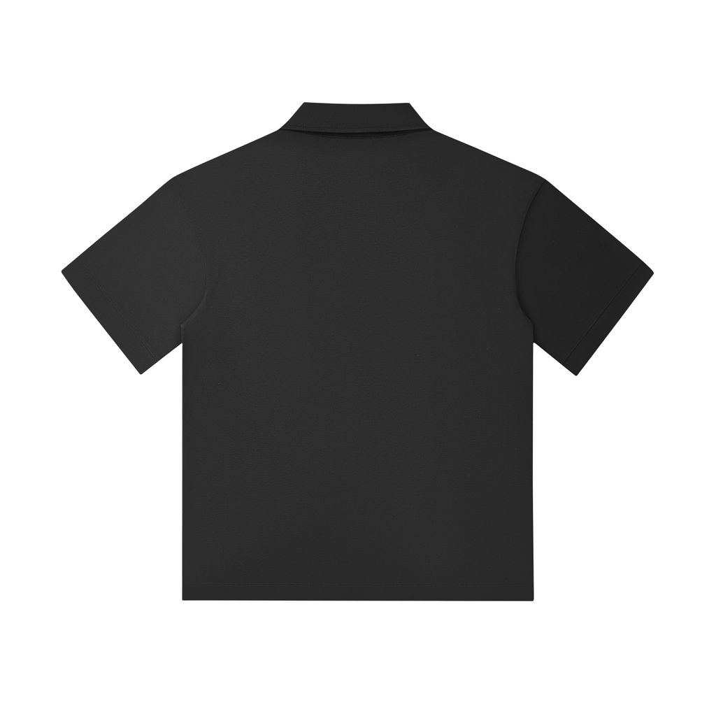 GRIMHOLD Howling Wolf Drop Shoulder Polo