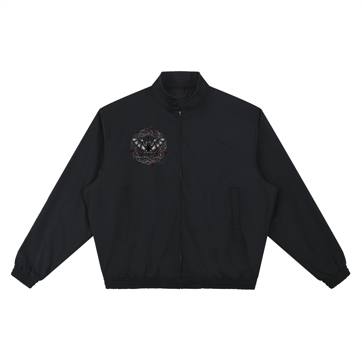 GRIMHOLD Bat & Thorn Bomber Jacket