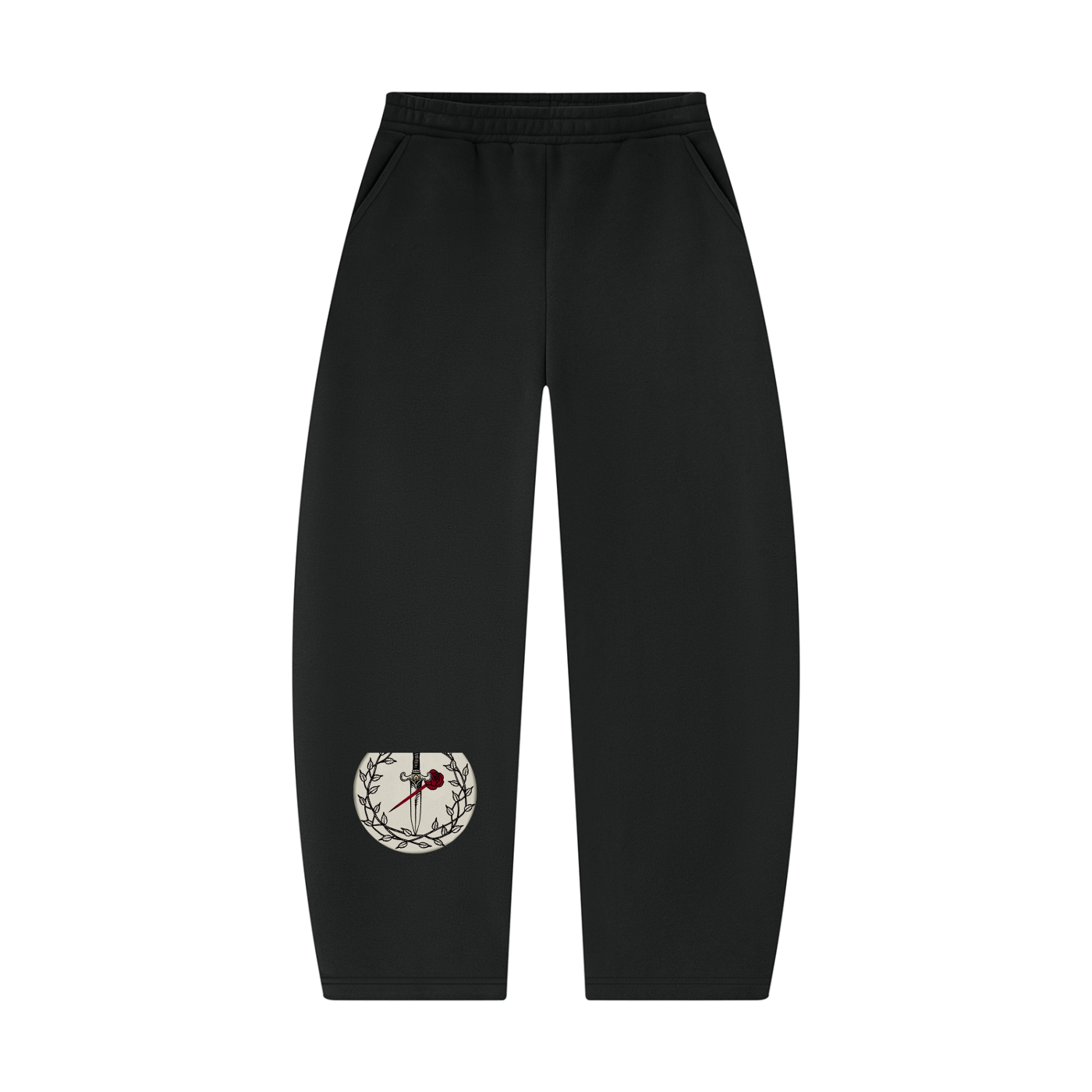 GRIMHOLD Dagger & Rose Barrel Leg Sweatpants