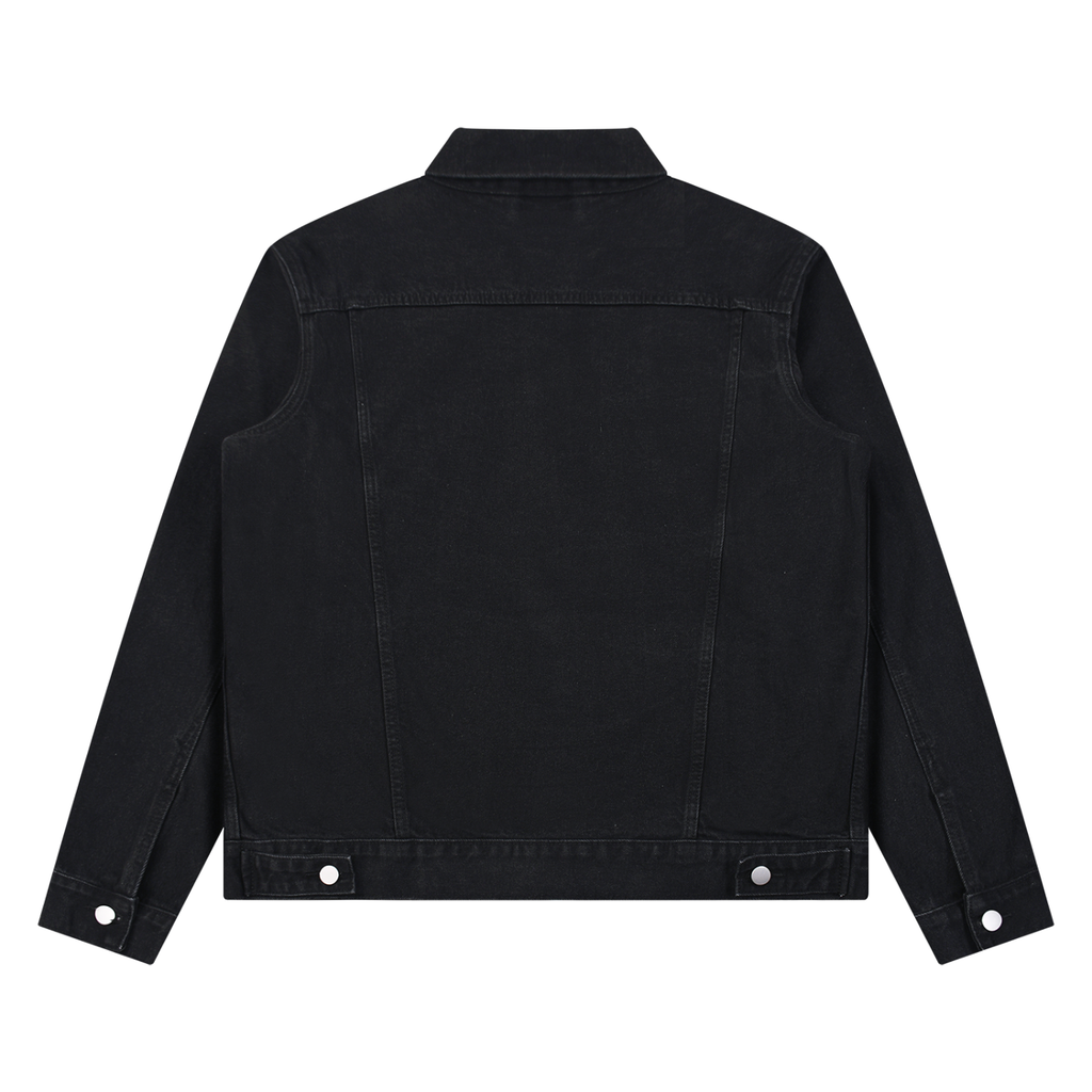 GRIMHOLD Deathshead Moth Denim Jacket