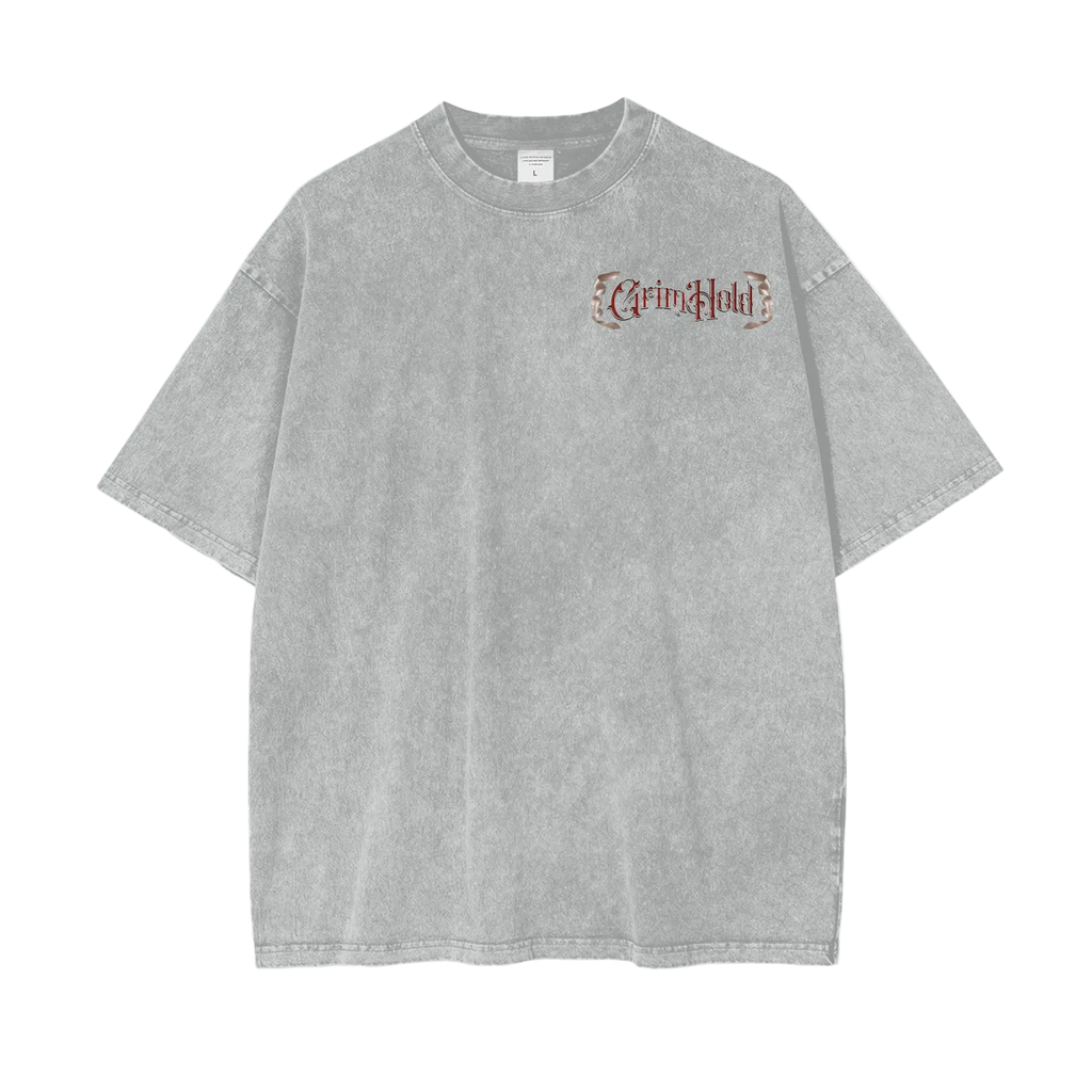 Grim Oversize Snow Washed T-Shirt