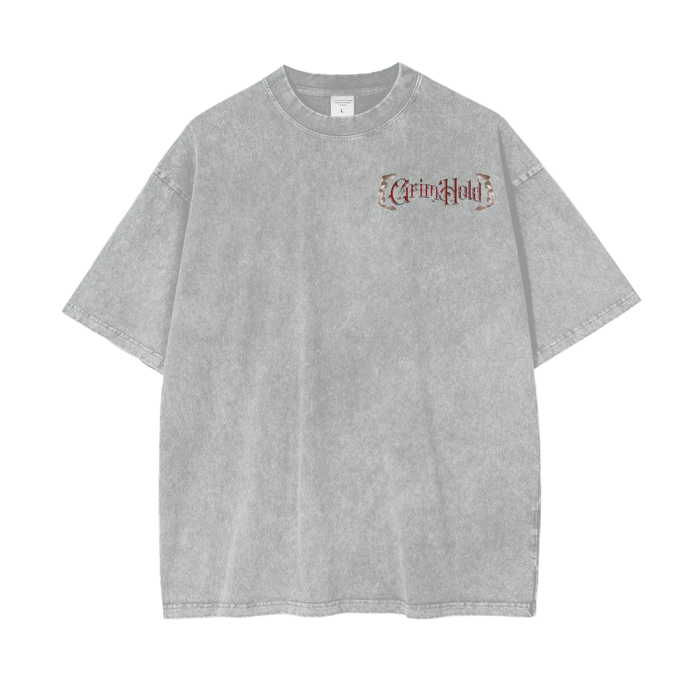 Grim Oversize Snow Washed T-Shirt