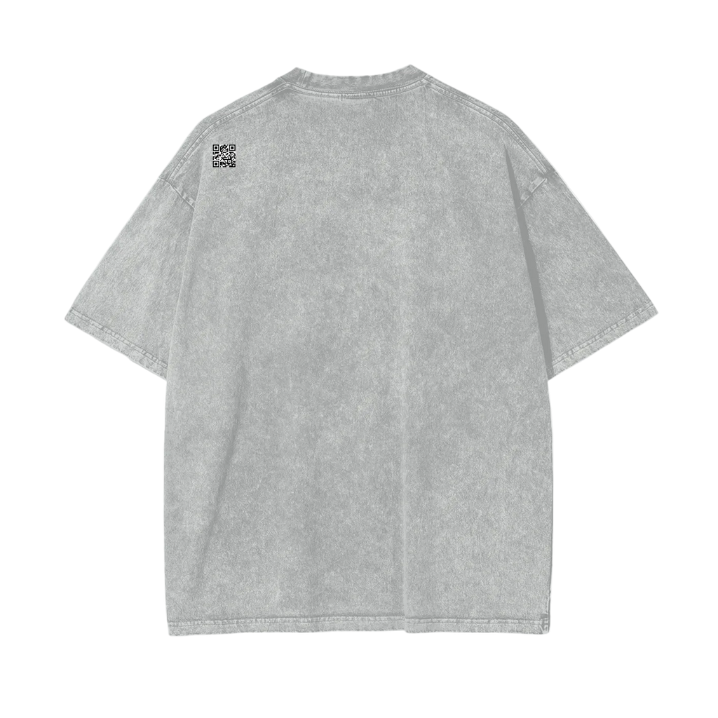 Grim Oversize Snow Washed T-Shirt