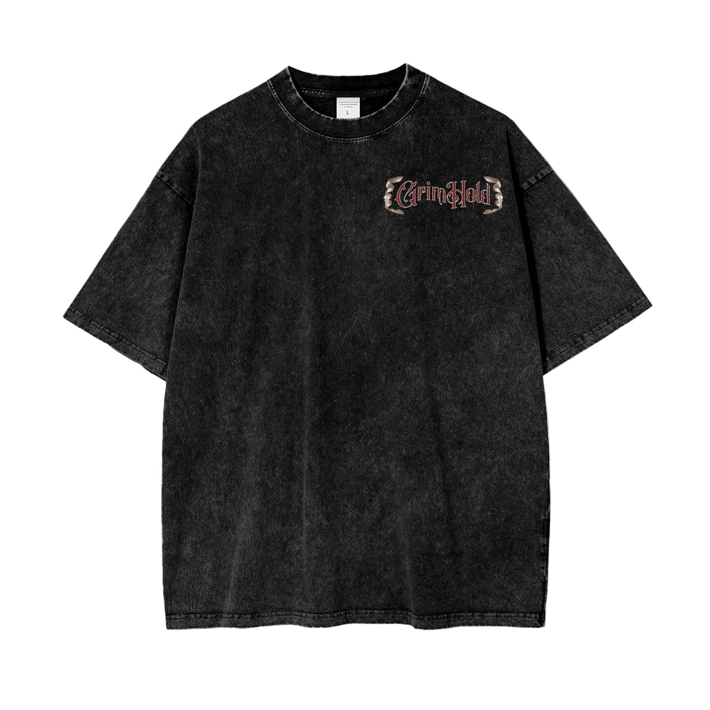 Grim Oversize Snow Washed T-Shirt