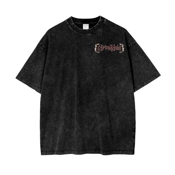 Grim Oversize Snow Washed T-Shirt