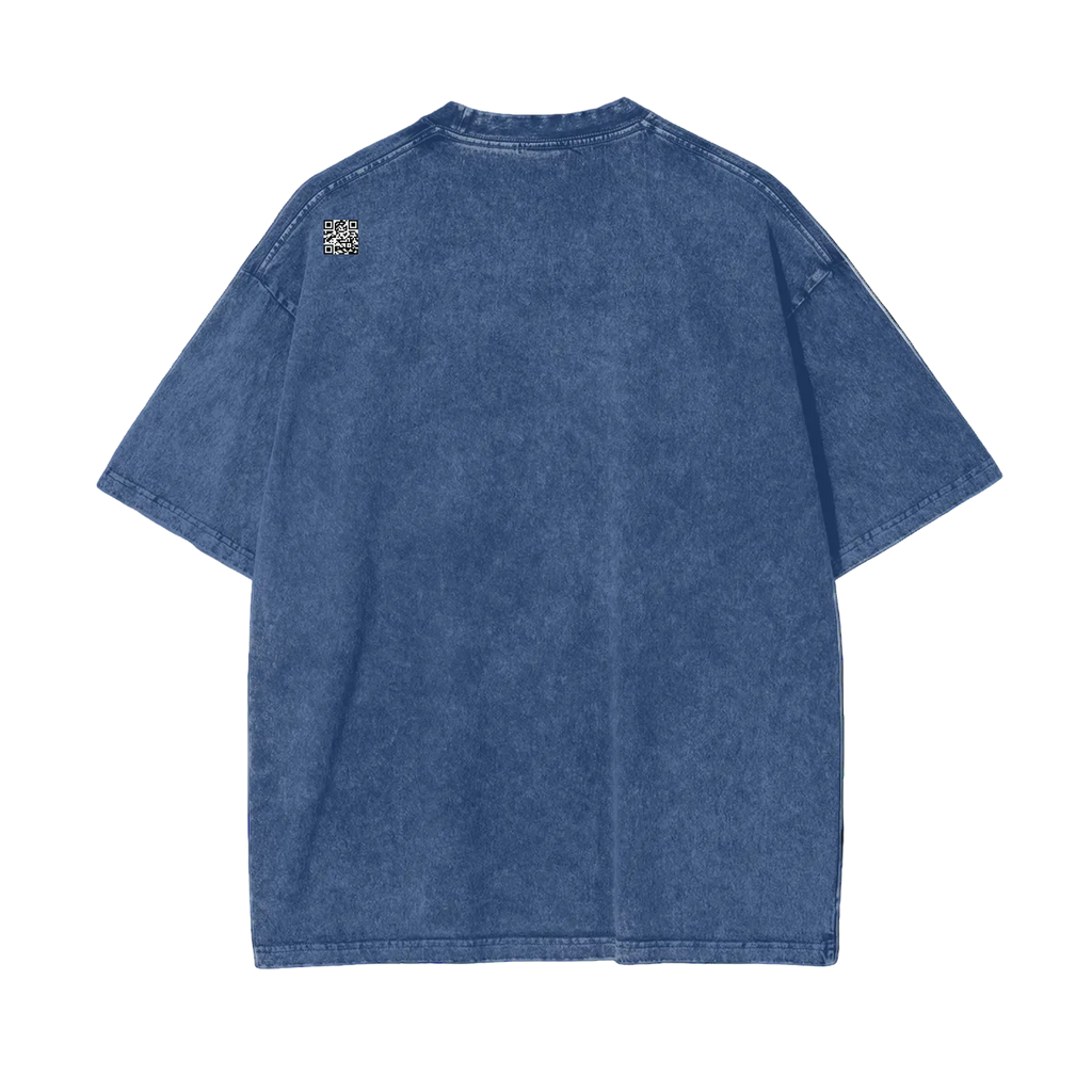 Grim Oversize Snow Washed T-Shirt
